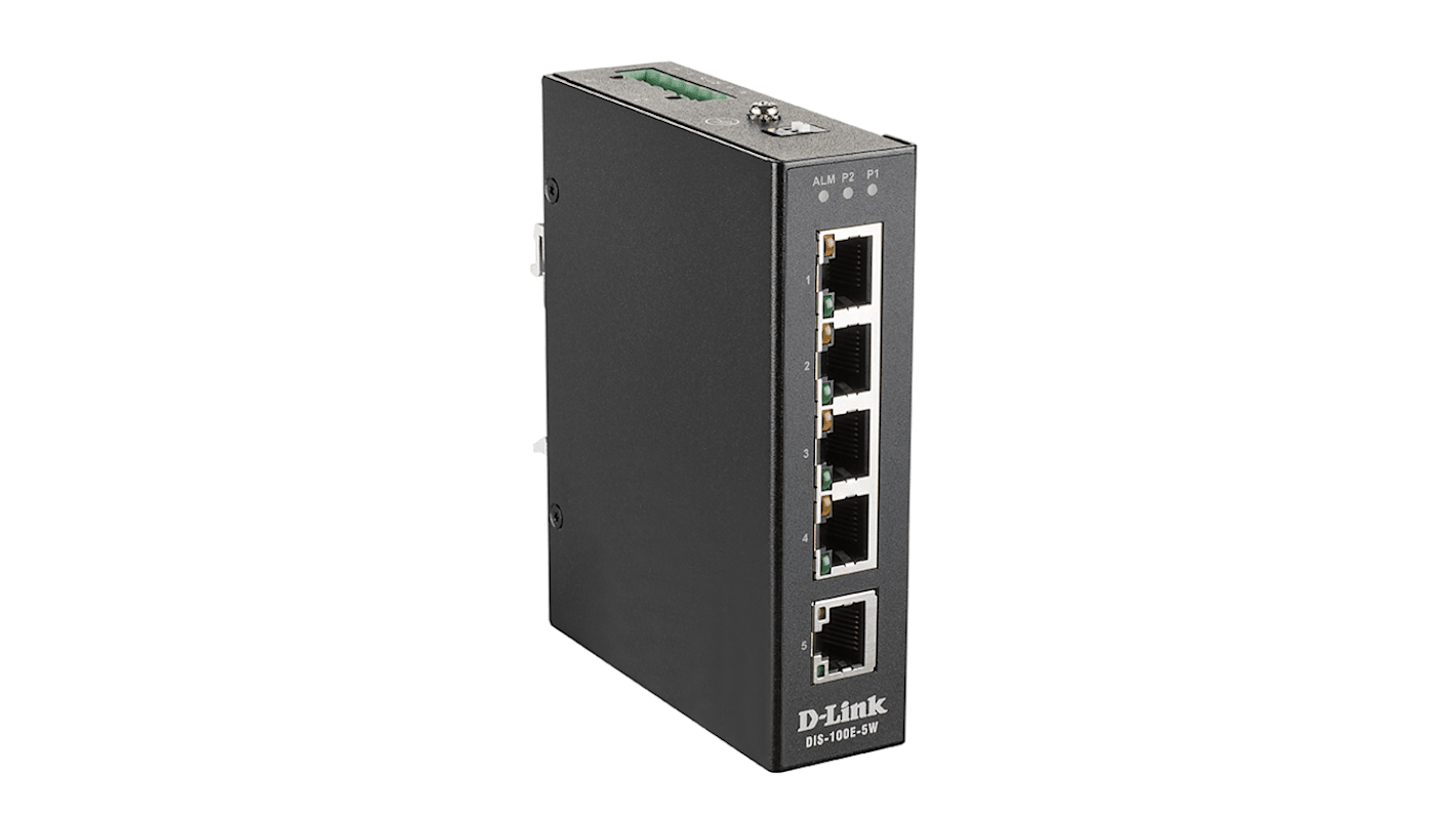 D-Link DIS-100E-5W, Unmanaged 5 Port Ethernet Switch With PoE | RS