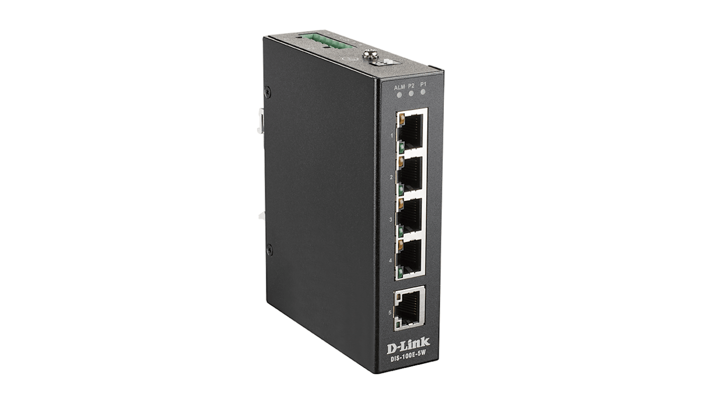 D-Link DIS-100E-5W, Unmanaged 5 Port Ethernet Switch With PoE