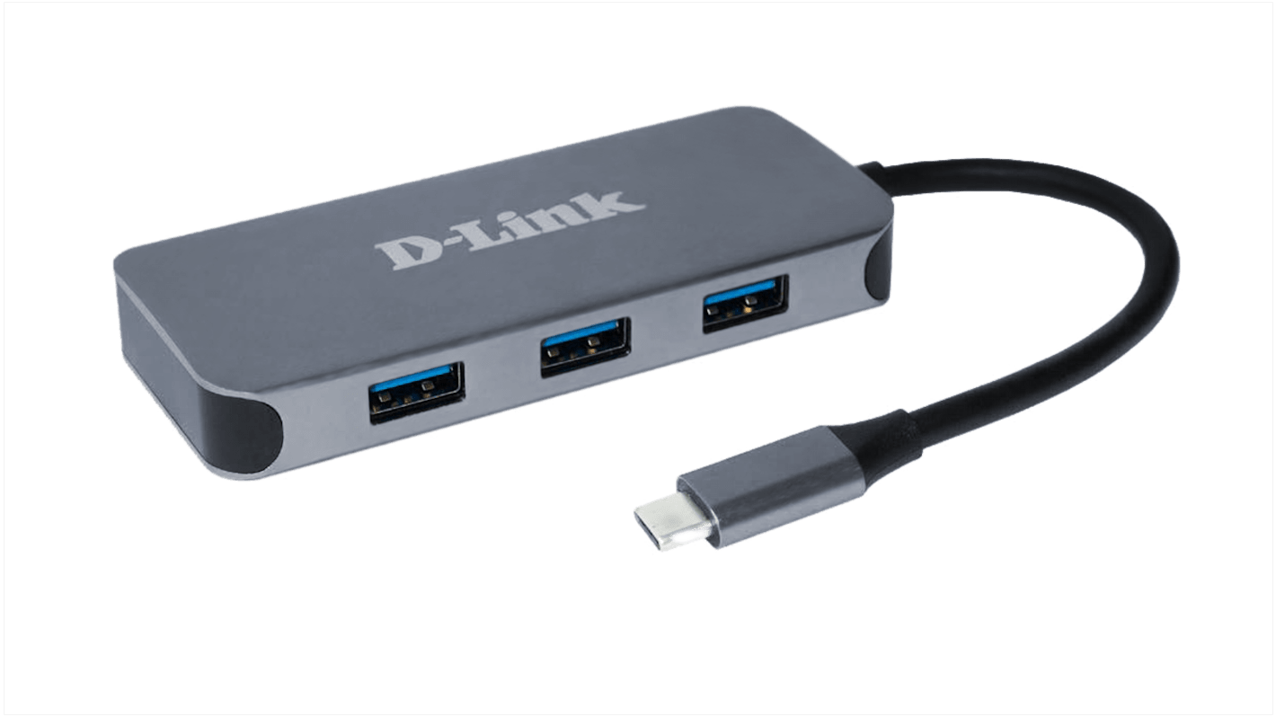 D-Link DUB-2335 USB C elosztó, USB 1.1, USB 2.0, USB 3.0 USB 4 USB csatlakozó USB C