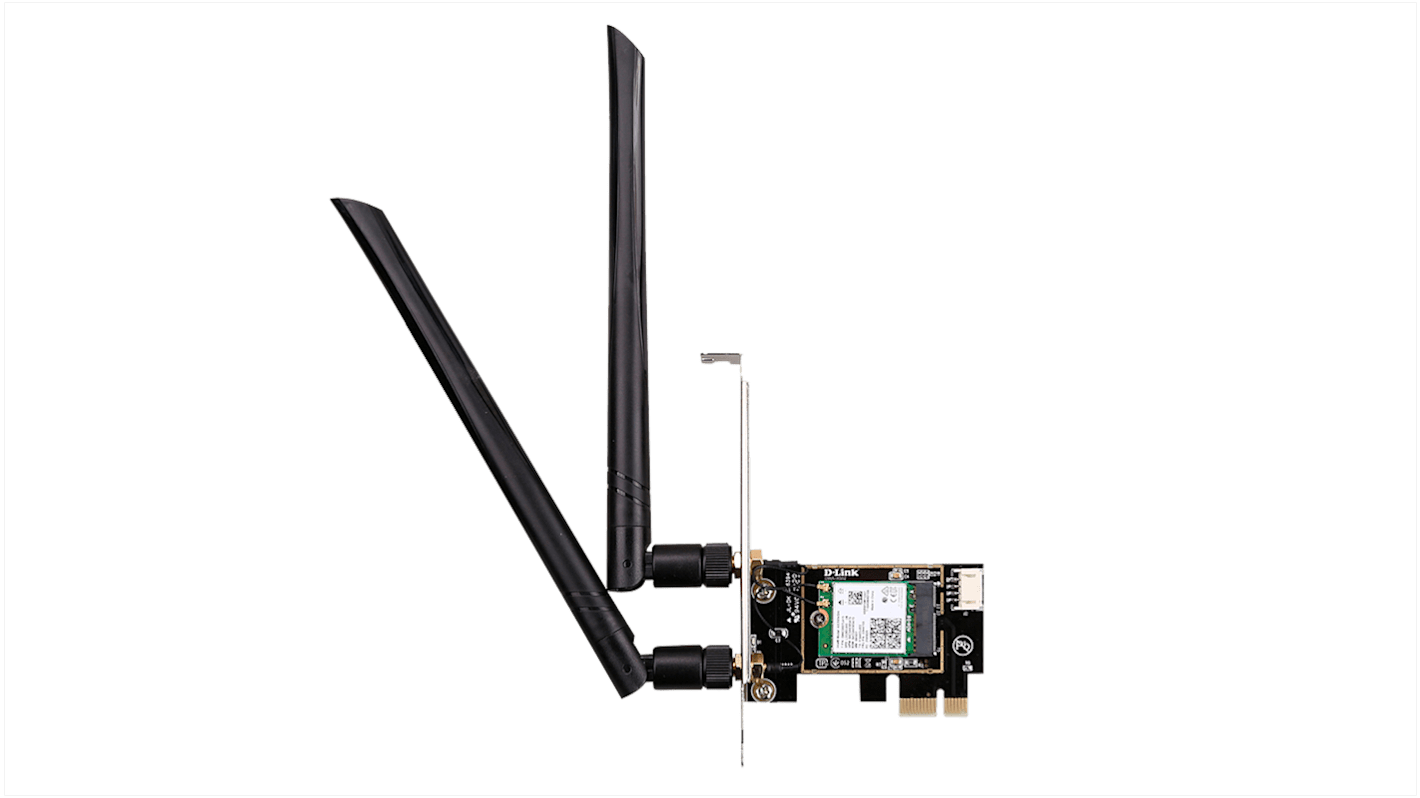 Adaptér WiFi, rozhraní: PCIe x1 574Mbit/s D-Link AX3000 IEEE 802.11 ac/n/g/b/a Bluetooth, WiFi