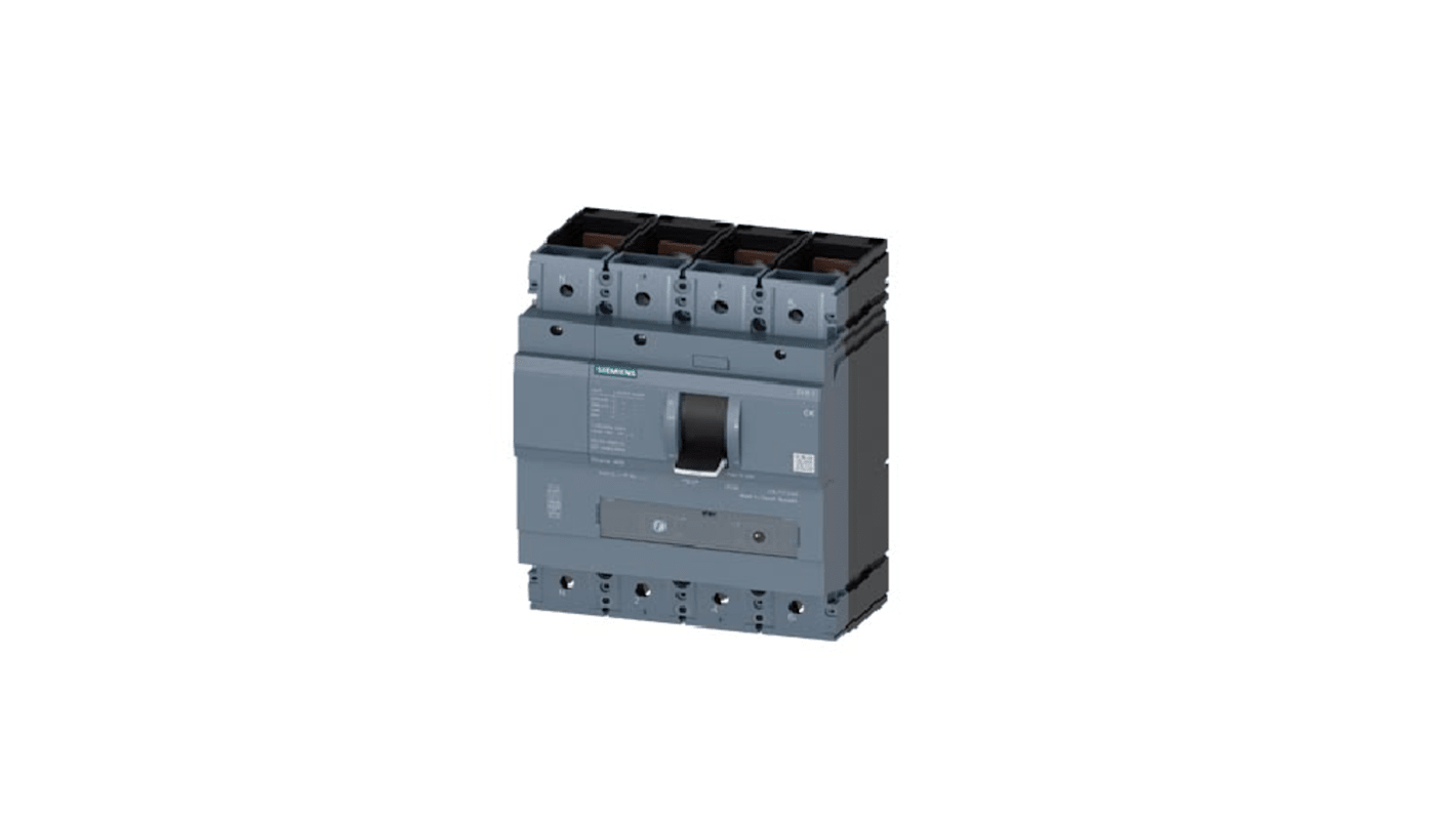 Siemens, SENTRON MCCB 4P 400A, Breaking Capacity 70 kA, Fixed Mount