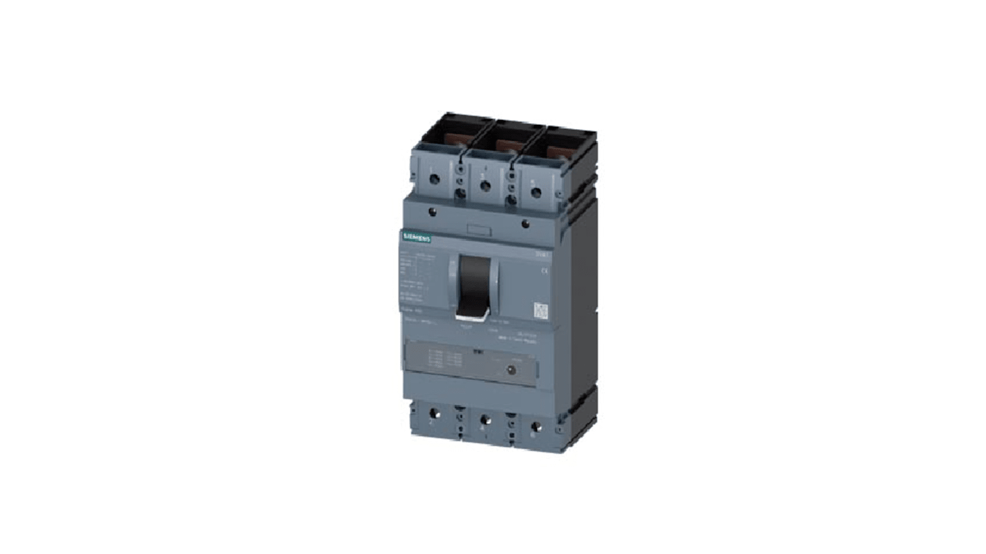 Disjoncteur Siemens SENTRON 3 pôles, 400A, pouvoir de coupure 110 kA, montage fixe