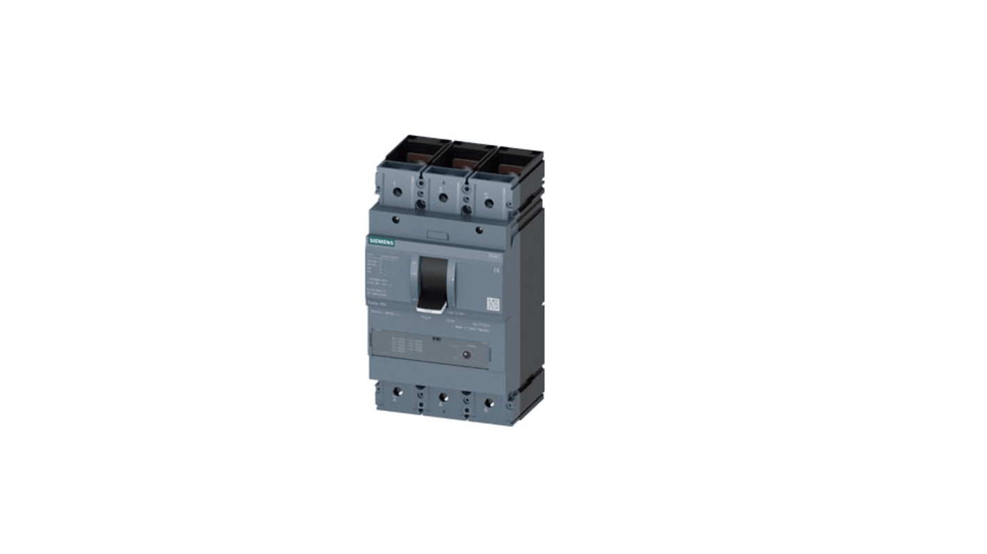 Siemens, SENTRON MCCB 3P 500A, Breaking Capacity 55 kA, Fixed Mount