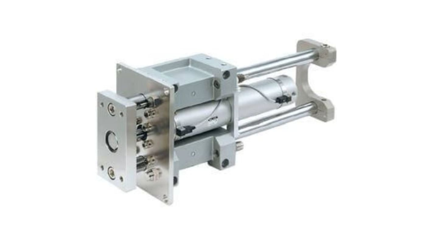 SMC Pneumatic Guided Cylinder - MGGLB32, 20mm Bore, 100mm Stroke, MGG Series, Double Acting