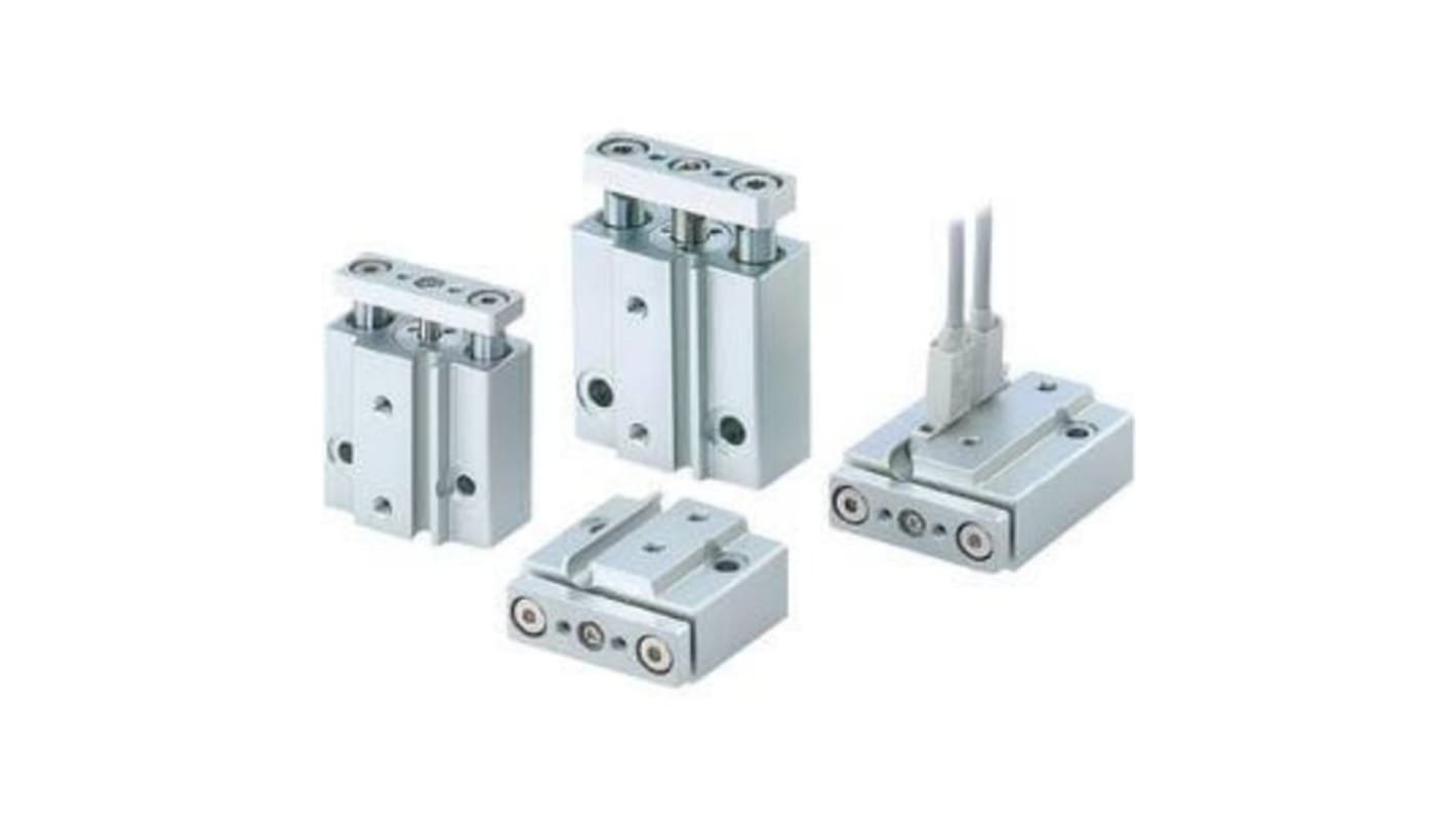 MGJ10-15 | SMC Pneumatic Guided Cylinder - MGJ10, 10mm Bore, 15mm ...