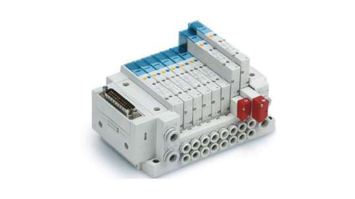 SMC Verteilerbaugruppe Serie SY5000 12 Vdc, 24 Vdc 350mW