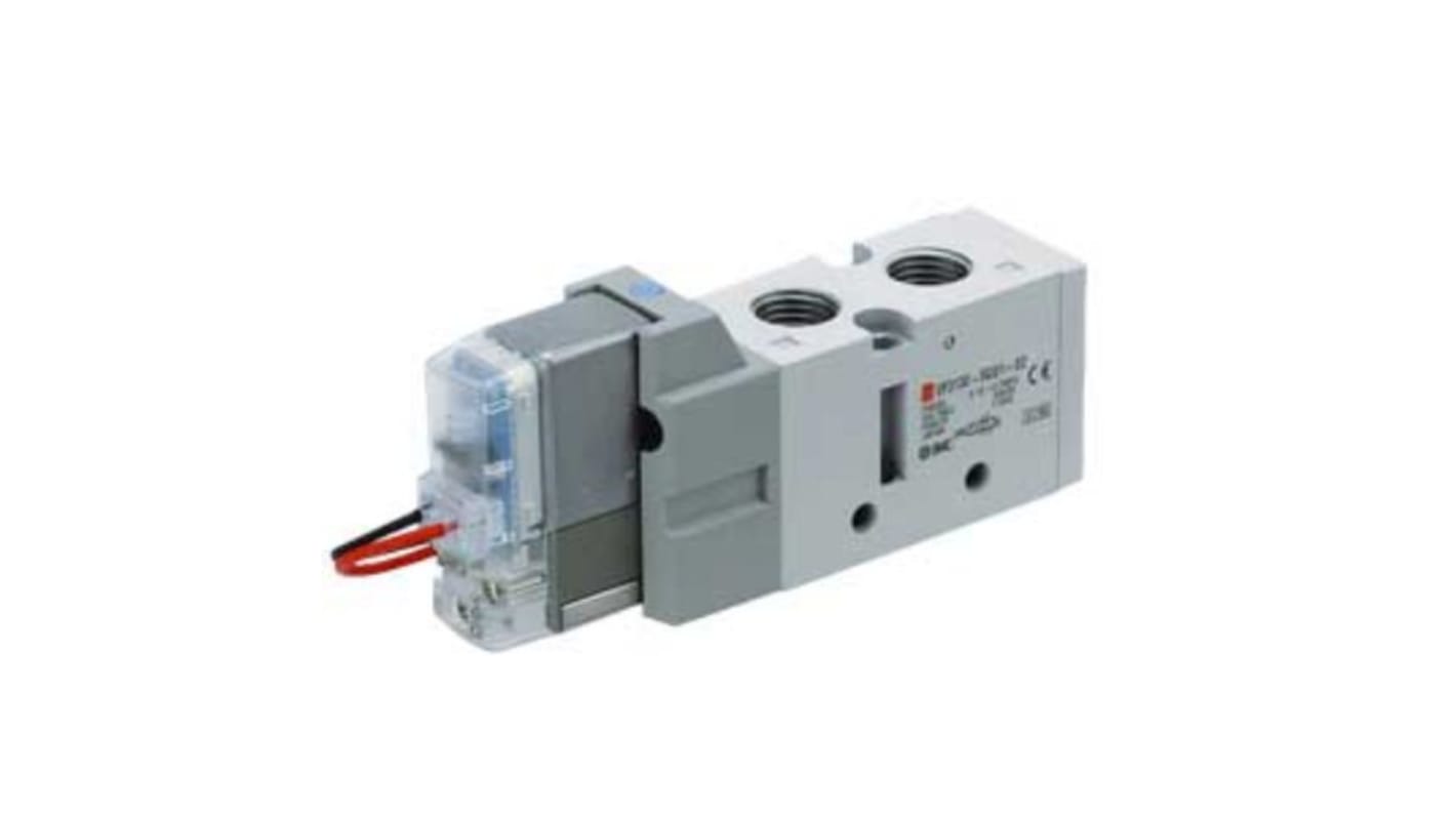 Elettrovalvole per pneumatica SMC, G 1/4, funzione 2 Position Single Valve, azionamento Solenoide