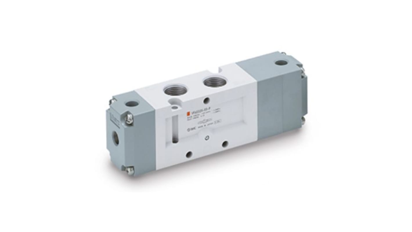 Elettrovalvole per pneumatica SMC, G 1/4, funzione 2 Position Single Valve, azionamento Aria