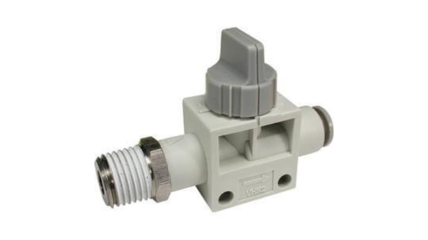 SMC Finger Valve 2 Port Finger Valve Pneumatic Manual Control Valve VHK Series, One-Touch Fitting 4 mm, 4mm, Series VHK