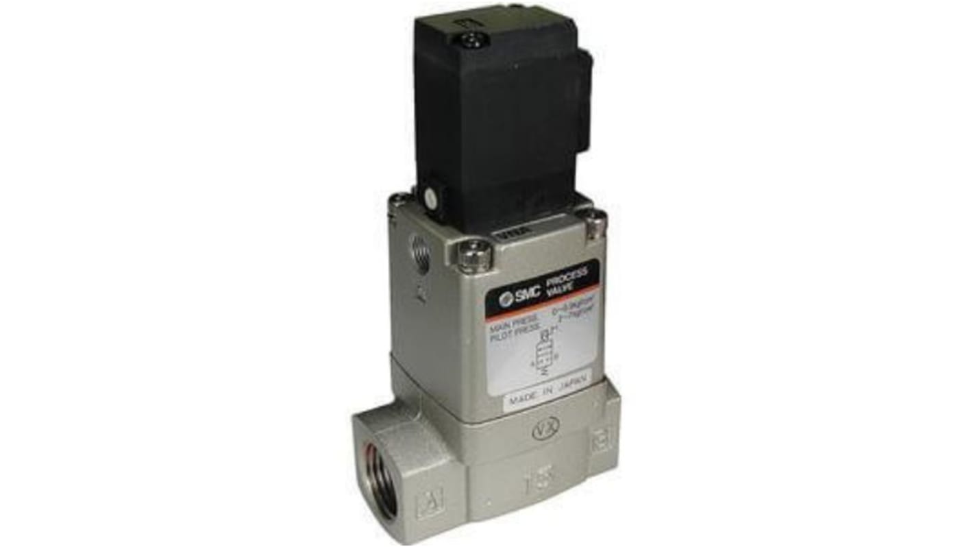 SMC Manual type Pneumatic Operated Process Valve, G 1in to Rc (taper) G 1in, 0 → 1 Mpa