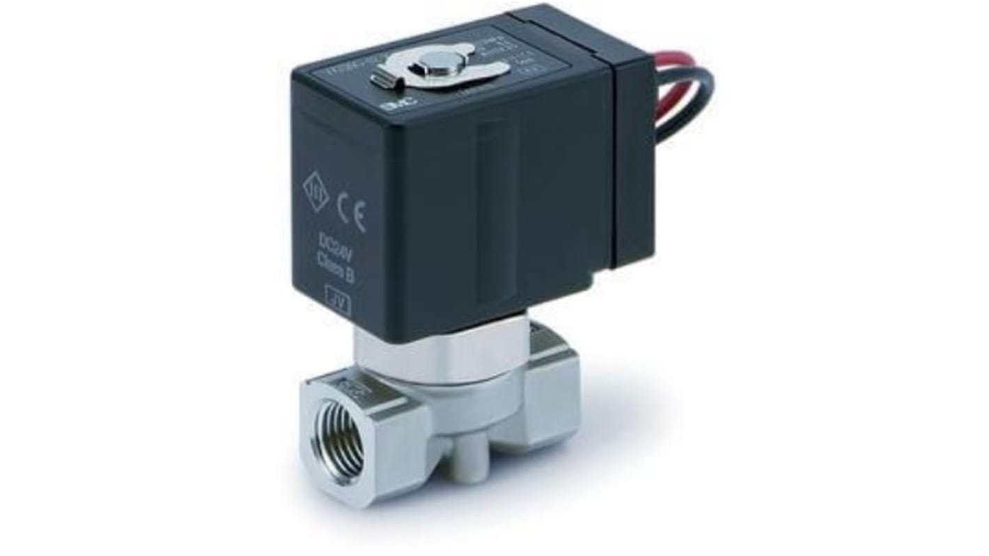 Elettrovalvole per pneumatica SMC, G 3/8, funzione 2 Port Solenoid Valve, azionamento Aria