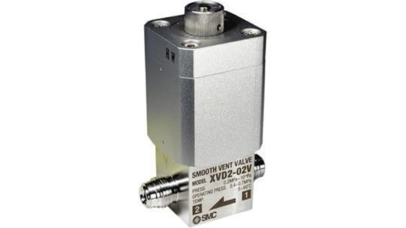 SMC Pneumatic Actuated Valve 1/4in, 0.2 Mpa