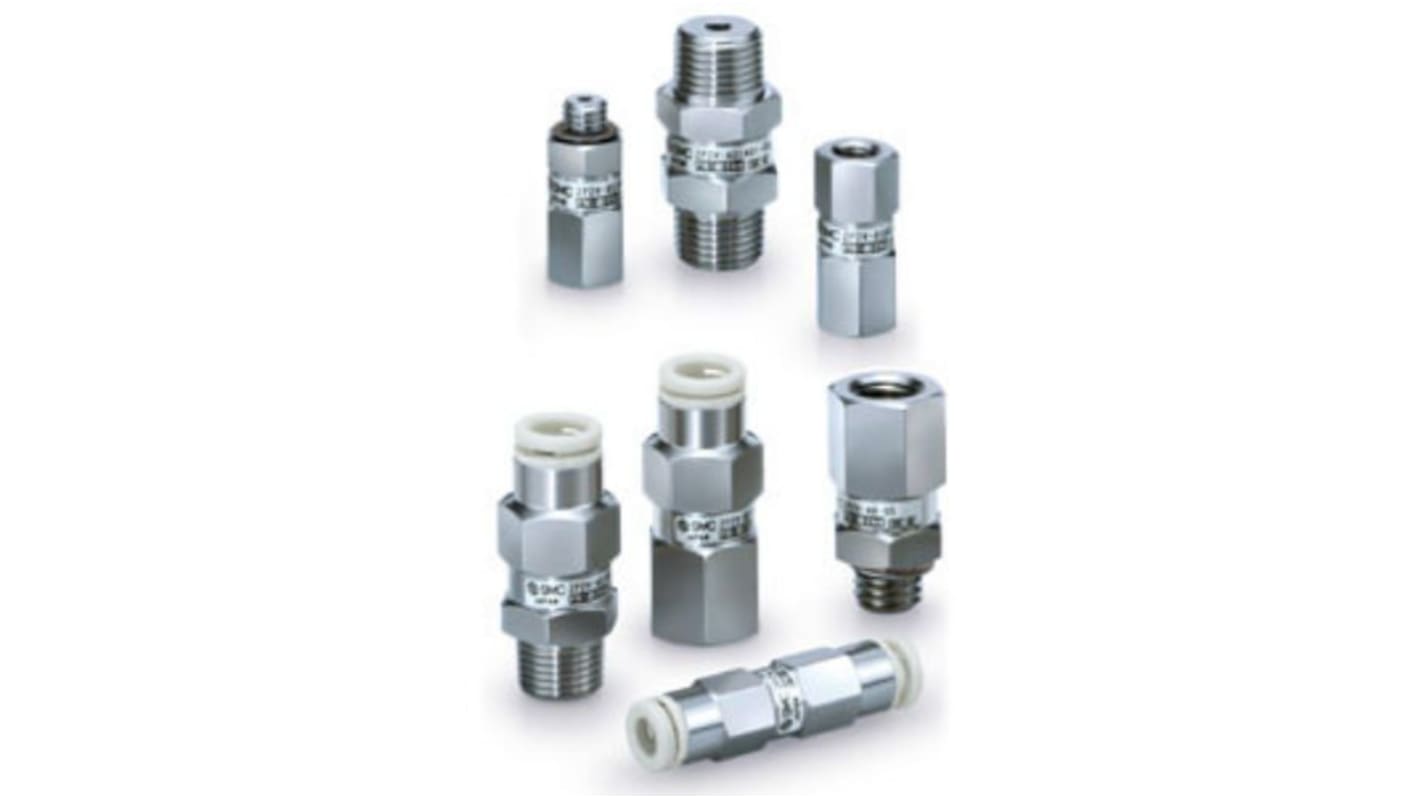 SMC Unterdruck-Rückschlagventil Serie ZP2V, M5 x 0,8 Stecker / M5 x 0.8, 0.7MPa