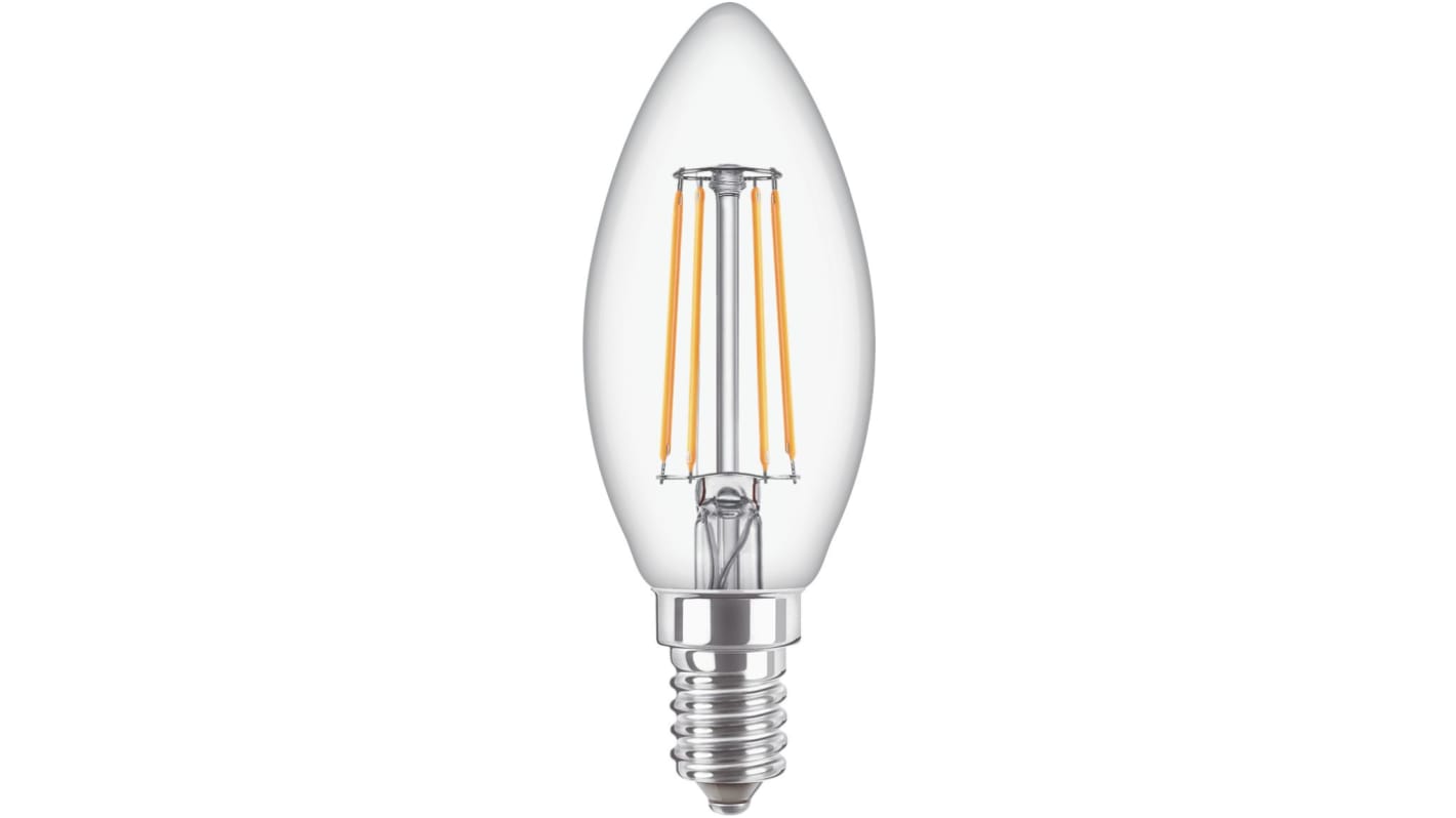 Bombilla LED en forma de vela Philips, CorePro, 4,3 W, casquillo E14, Blanco Cálido, 2700K