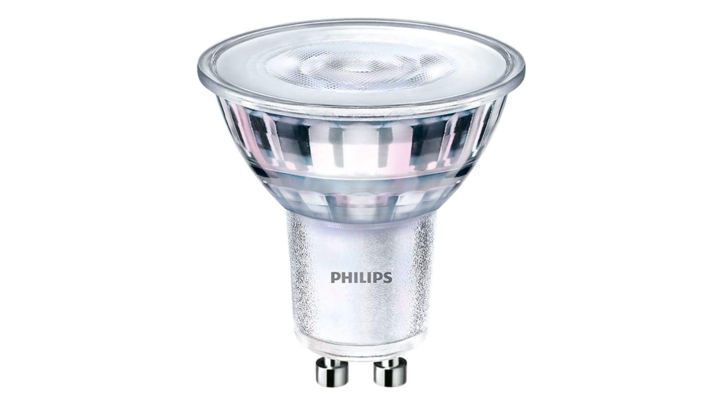 Bombilla LEDGU10/ES50 Philips, CorePro, 4,9 W, casquillo GU10, Blanco, 3000K