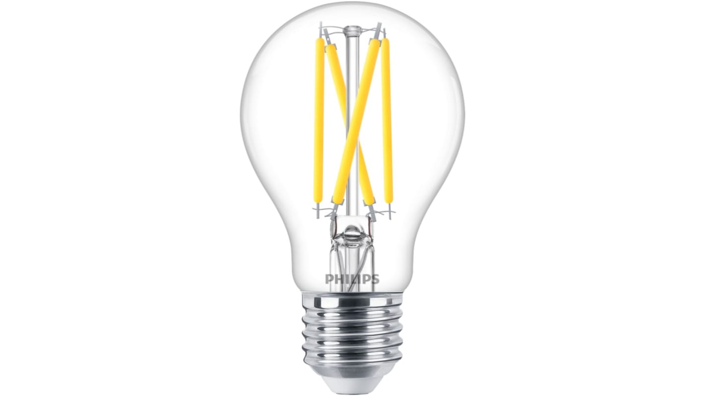 Lampade LED Philips con base E27, 5,9 W, Luce calda, intensità regolabile