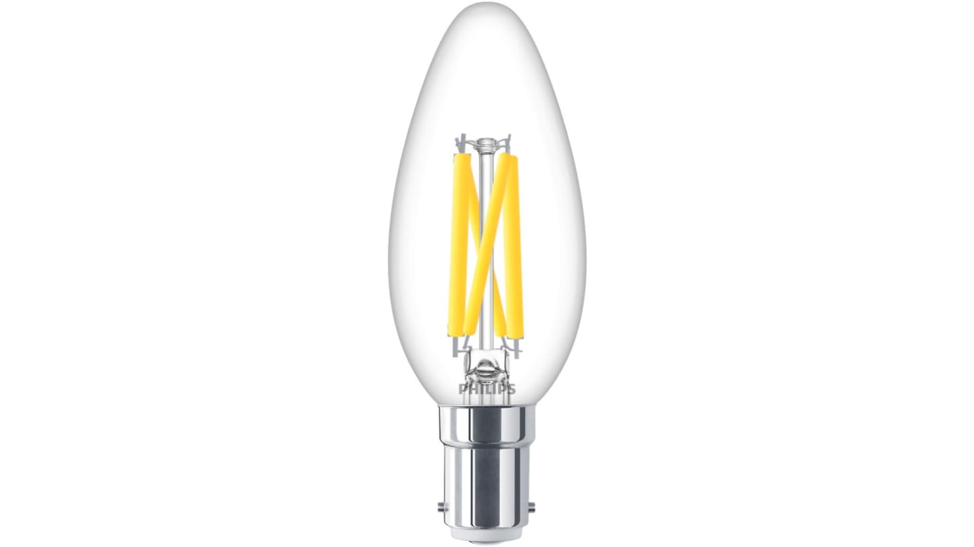 Lampade LED Philips con base B15, 3,4 W, Luce calda, intensità regolabile