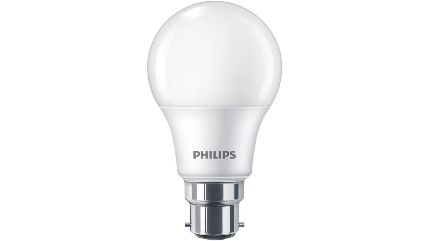 Lampade LED Philips con base B22, 4,9 W, col. Bianco caldo