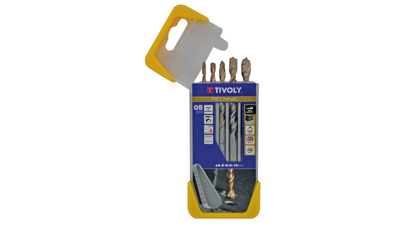 Tivoly 5-Piece, 10mm Max, 4mm Min