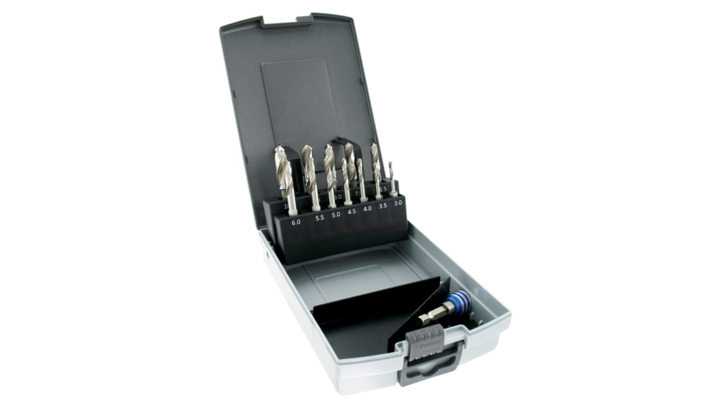 Tivoly 13-Piece for Metal, 10mm Max, 3mm Min, HSS Bits