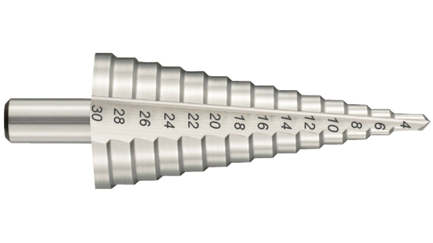 Tivoly High Speed Steel Step Drill Bit 4mm x 30mm