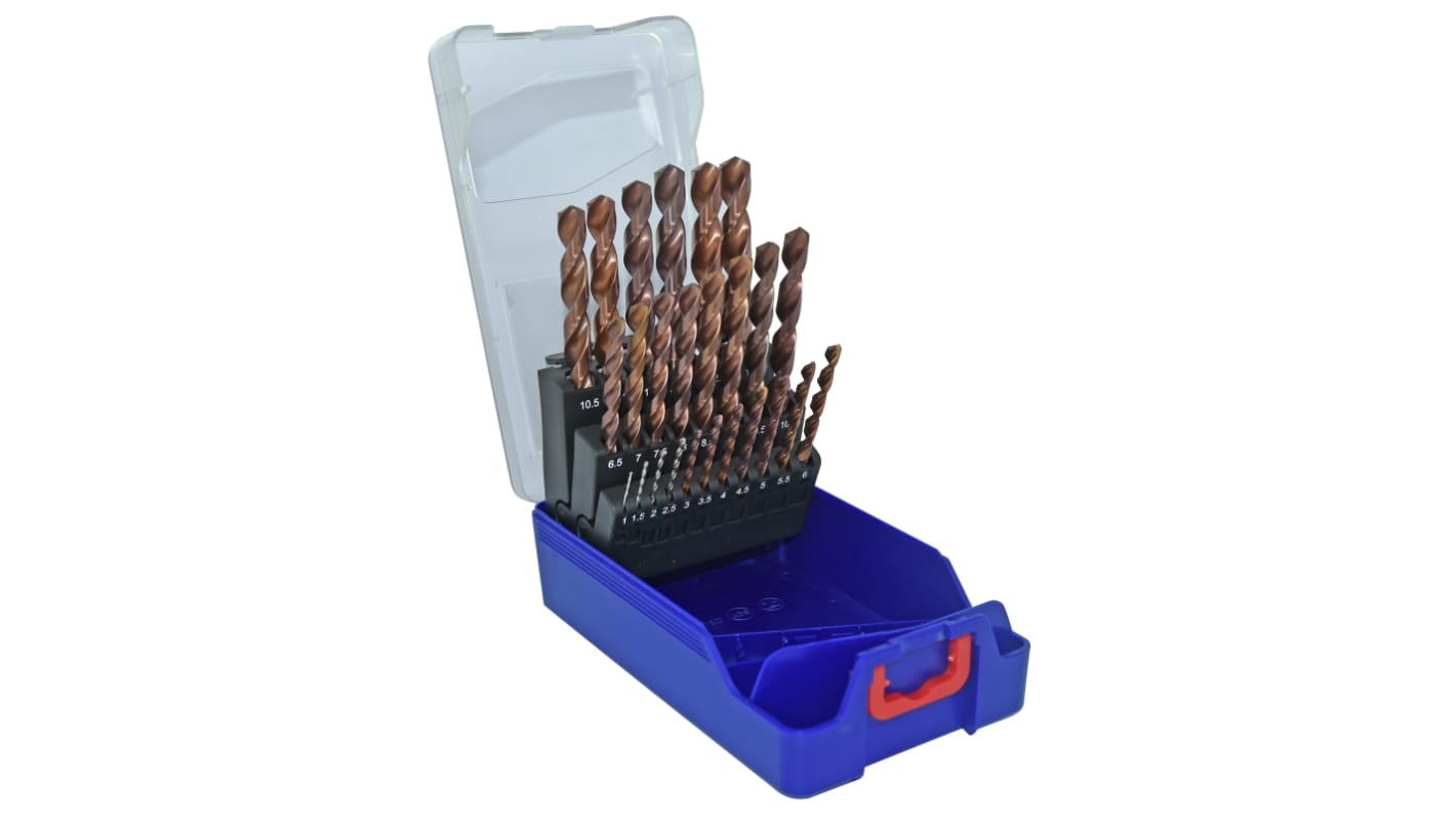 Tivoly 25-Piece, 13mm Max, 1mm Min, HSS Bits