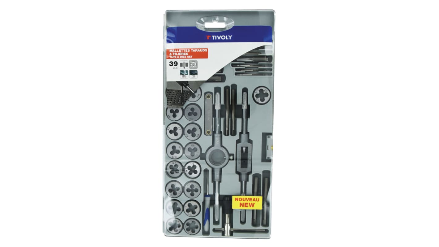 Tivoly 10-Piece Extractor Bit Set, 8mm Max, 2.5mm Min, HSS Bits