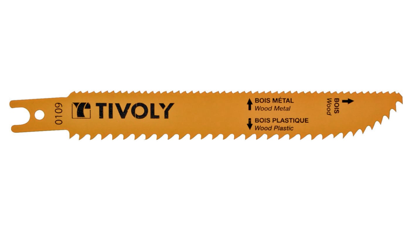 XT505820110 Tivoly Wood 150mm Cutting Length Hacksaw Blade, Pack of 2