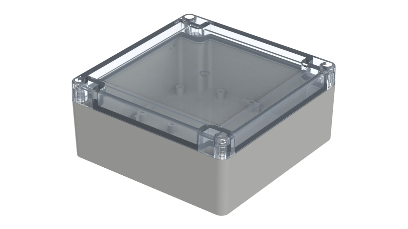 Bopla Euromas X Polycarbonat Gehäuse Hellgrau Außenmaß 134.7 x 134.7 x 60.1mm IP66, IP68