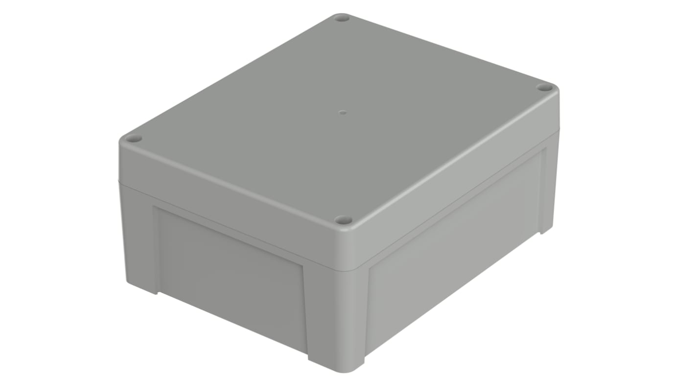 Bopla Euromas X Series Light Grey ABS Enclosure, IP66, IP68, IK07, Light Grey Lid, 240 x 191.3 x 105.6mm