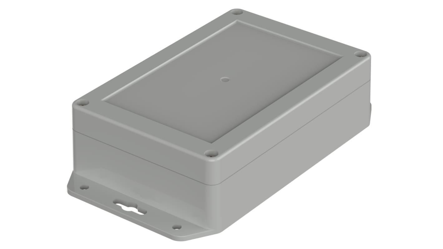 Bopla Euromas X Series Light Grey Polycarbonate Enclosure, IP66, IP68, IK07, Flanged, Light Grey Lid, 150 x 100 x 45mm