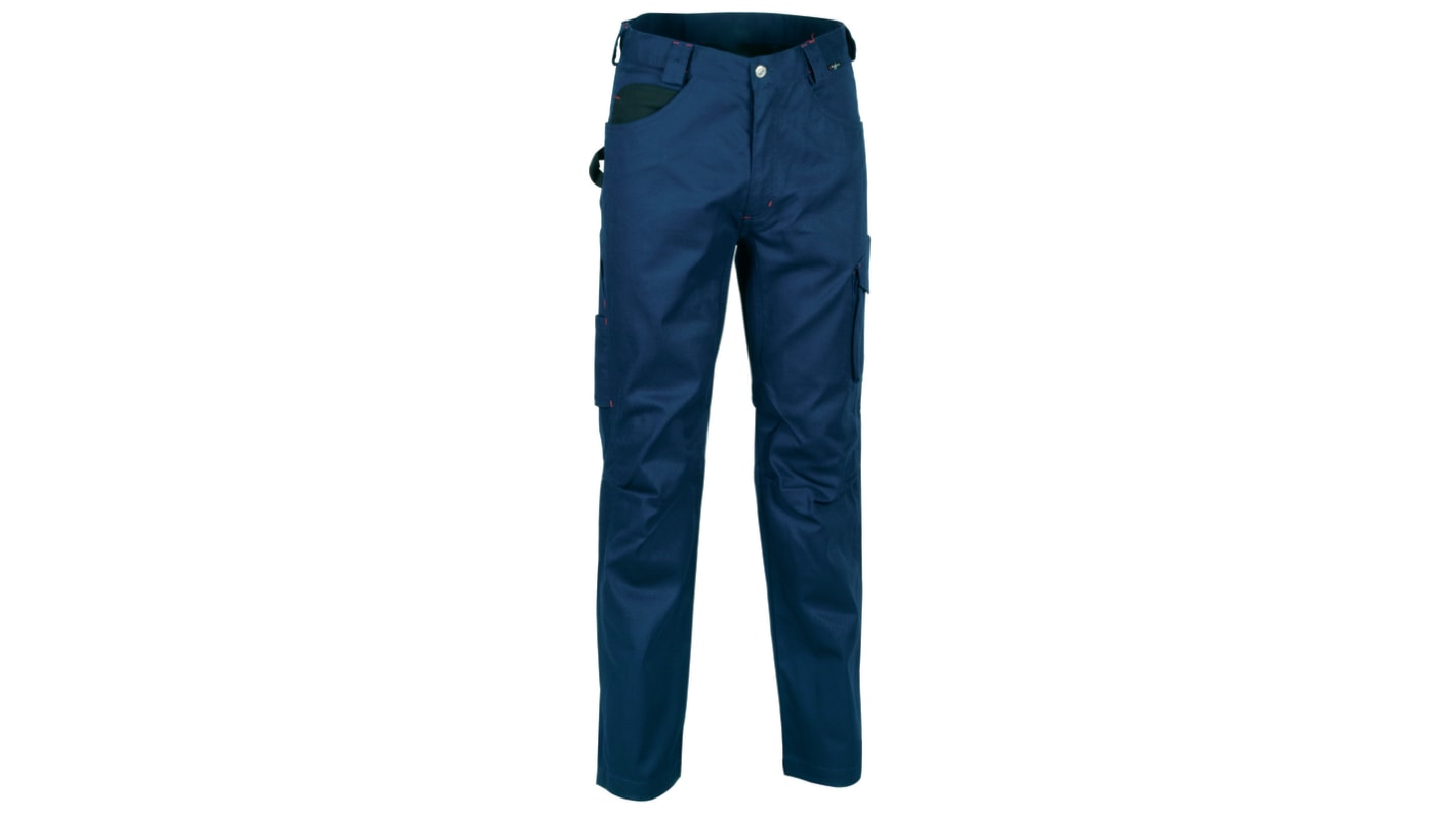 Pantaloni da lavoro Blu Navy 40% poliestere, 60% cotone per Uomo, lunghezza 33poll DRILL 42 → 43poll 106