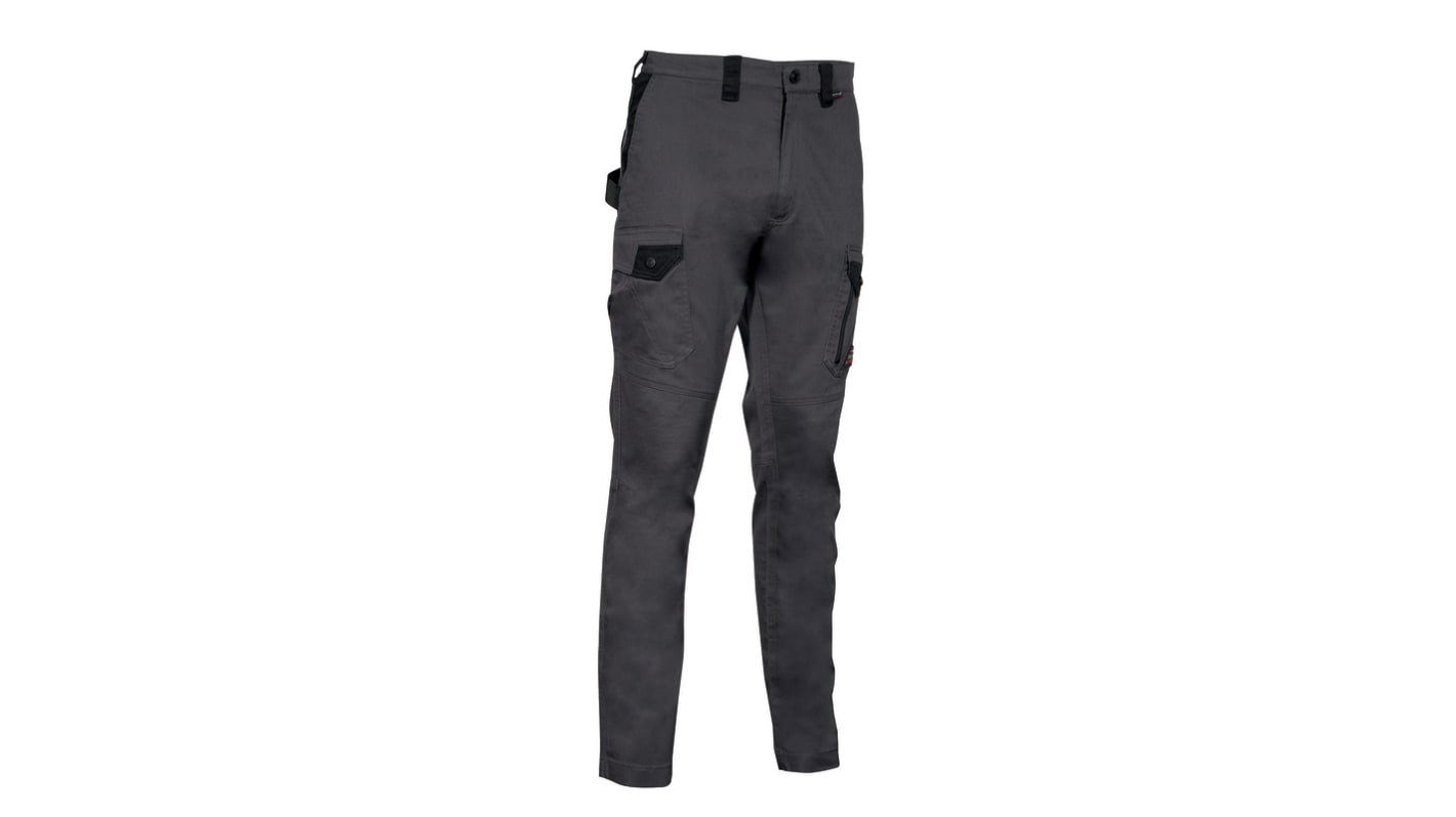 Pantaloni da lavoro Grigio scuro 3% Elastane, 37% Poliestere, 60% Cotone per Uomo Di lunga durata JEMBER 40 →