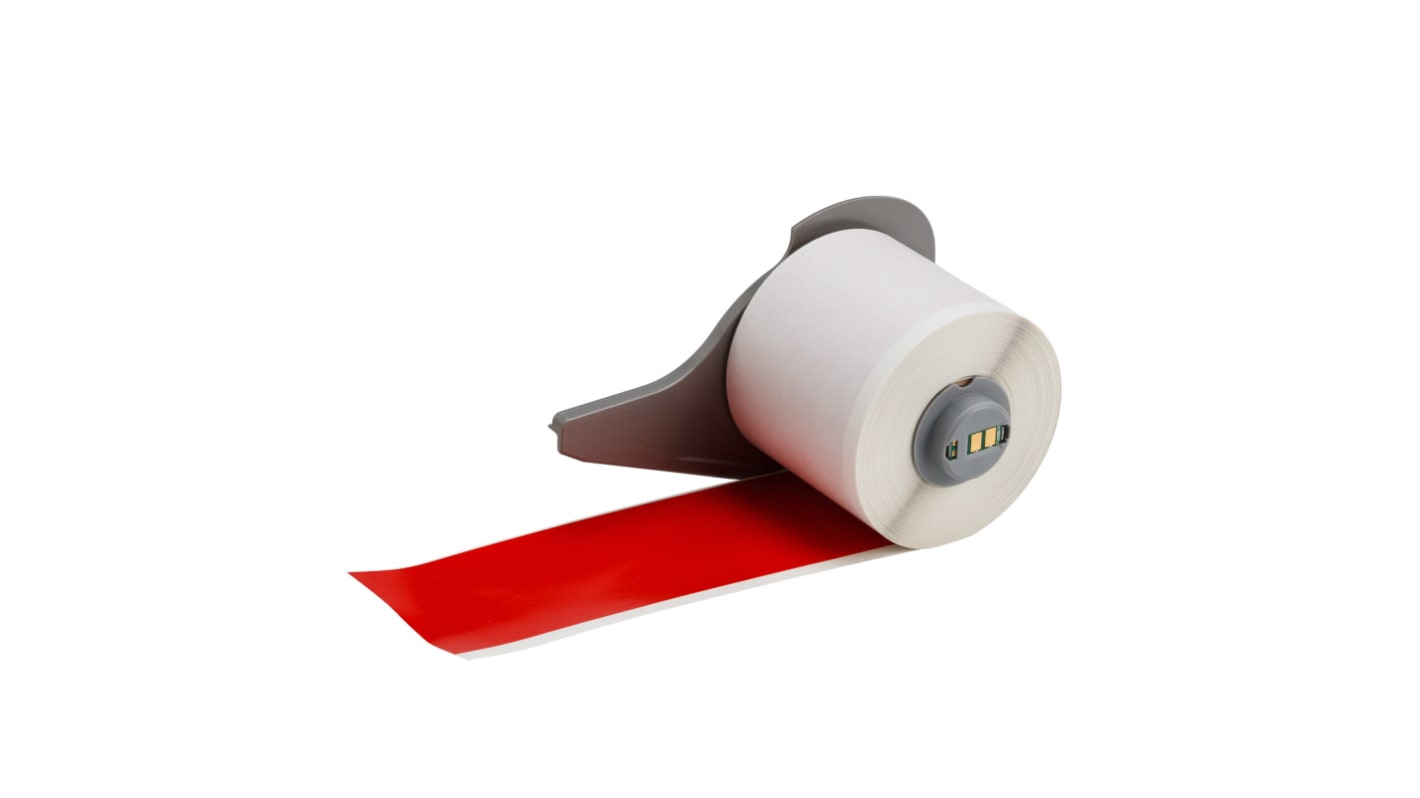 Brady B-595 Red on Red Cable Labels, 15.24 m Length, 50.8 mm Width, 50.8mm Label Width