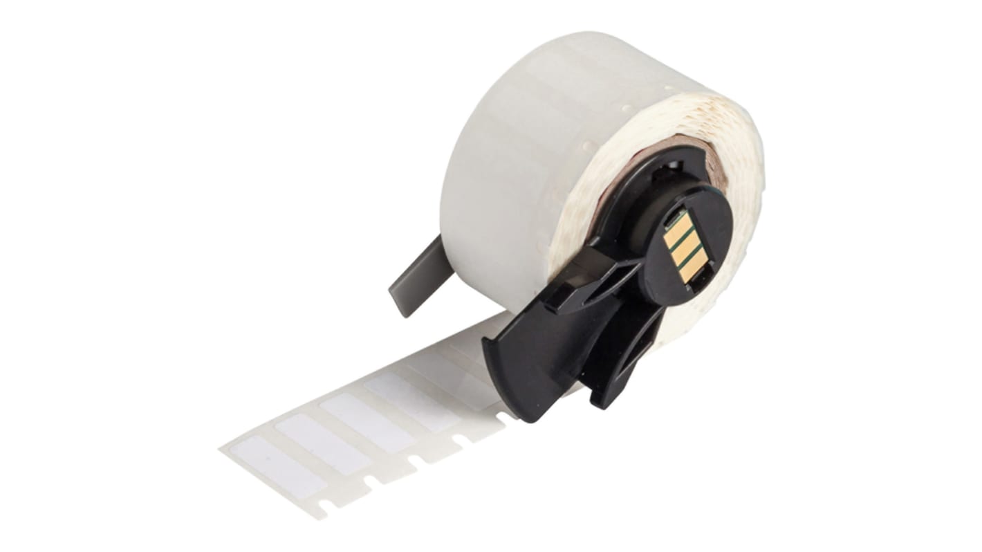 Brady B-423 Black on White Cable Labels, 19.05 mm Width, 6.35mm Label Length, 19.05mm Label Width