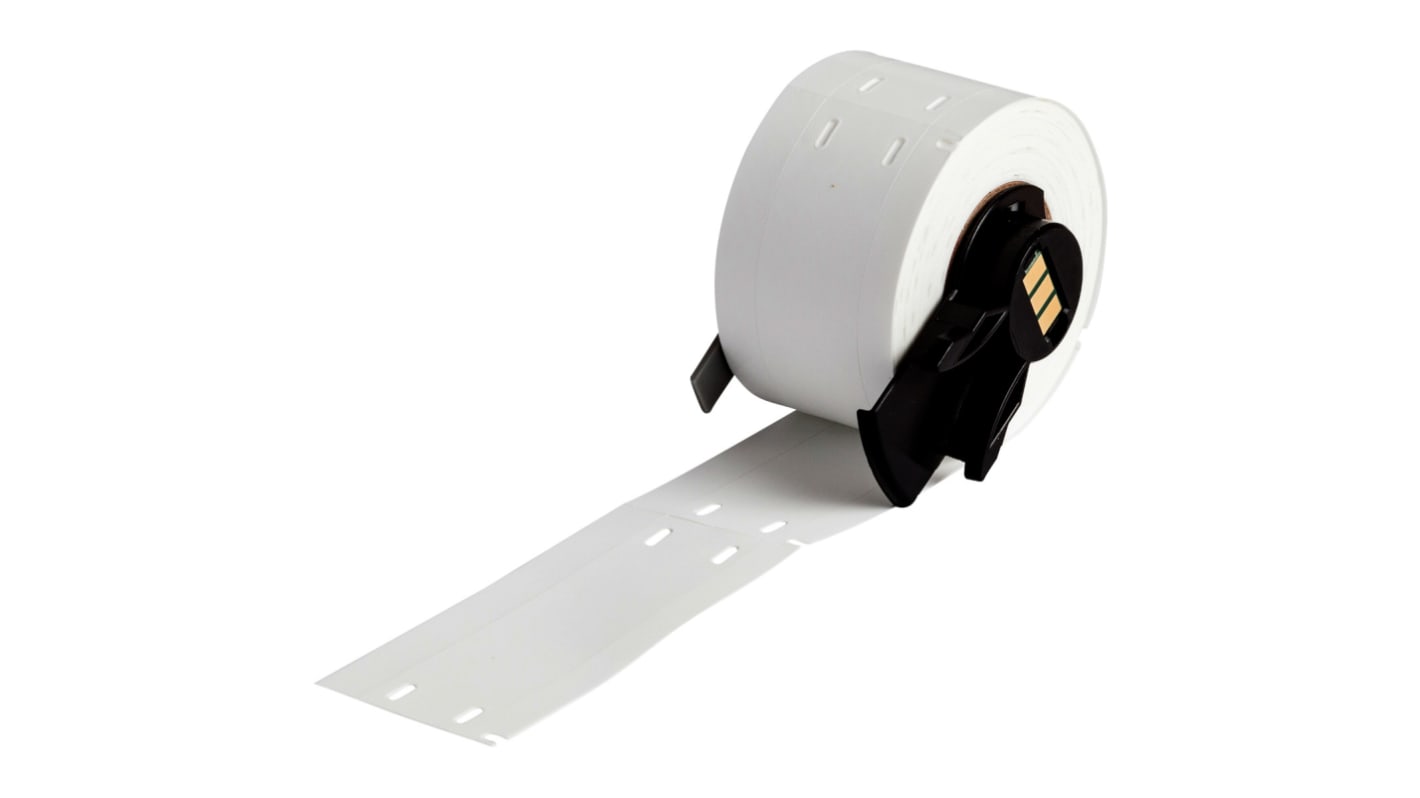 Etiqueta de impresora de etiquetas Brady, color Negro sobre fondo Blanco, 100, para usar con M610, M611, M710