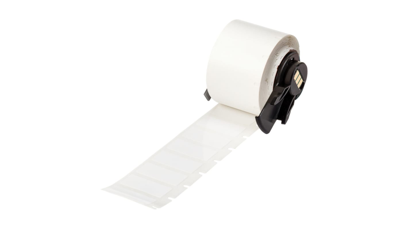 Brady B-423 Black on White Cable Labels, 25.40 mm Width, 12.70mm Label Length, 25.4mm Label Width