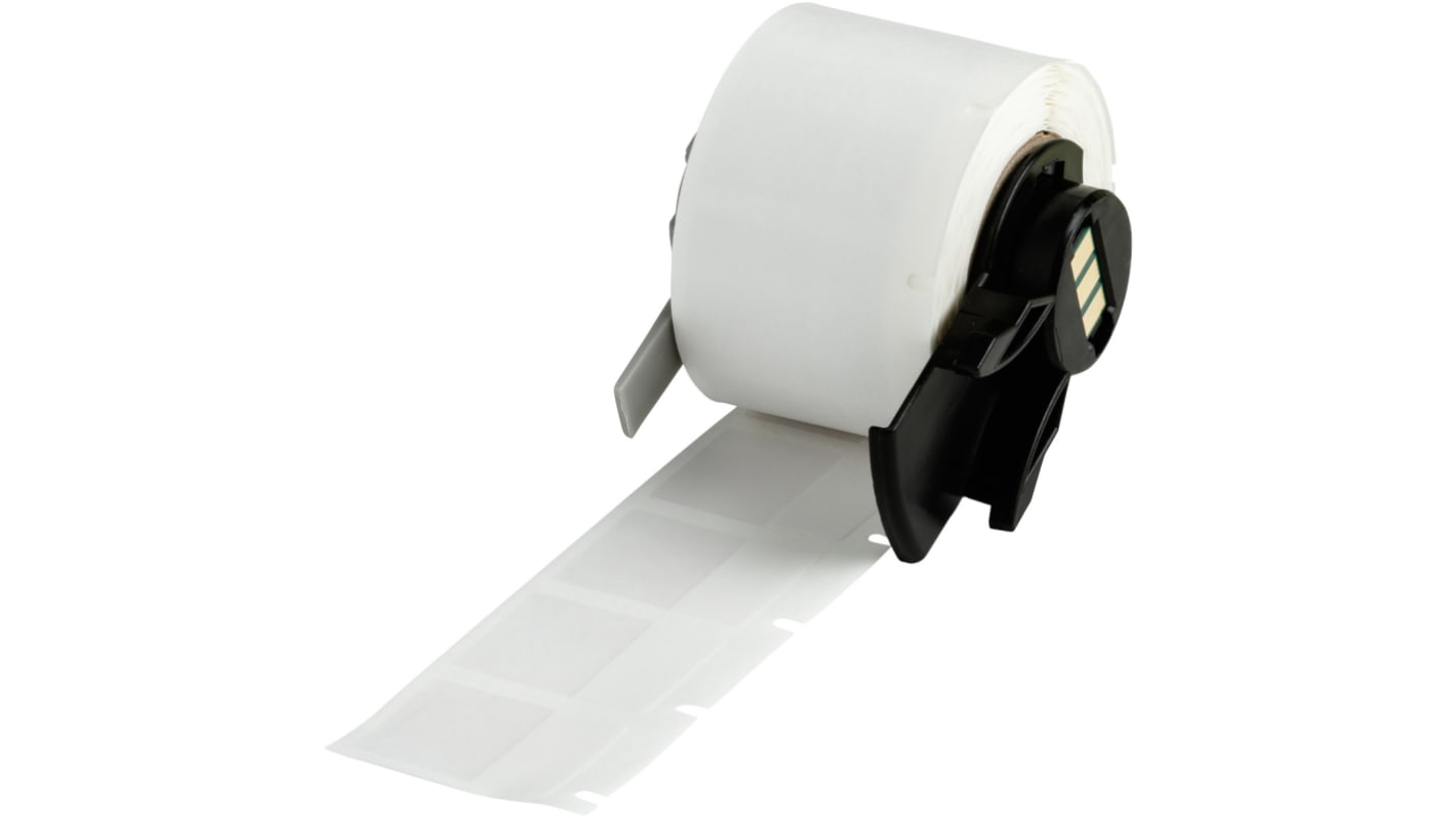 Cinta para impresora de etiquetas Brady, color Negro sobre fondo Blanco/transparente, 250, para usar con M610, M611,