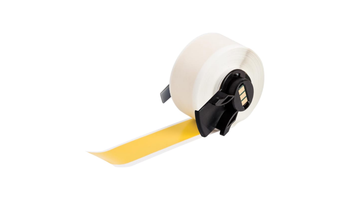 Brady B-439 Black on Yellow Cable Labels, 48.26 mm Width, 48.26mm Label Width