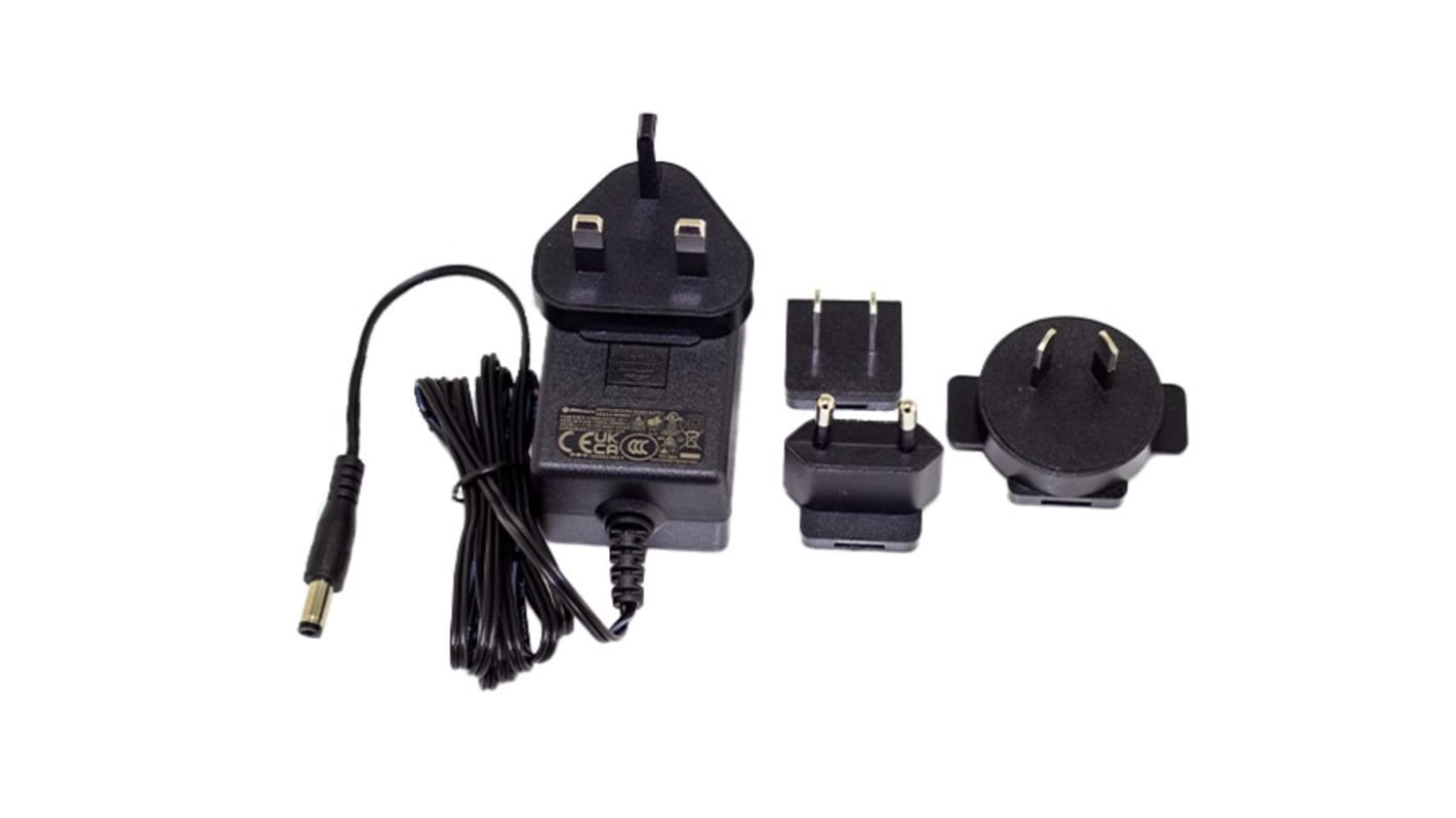 RS PRO 18W Plug-In AC/DC Adapter 9V Output, 2A Output