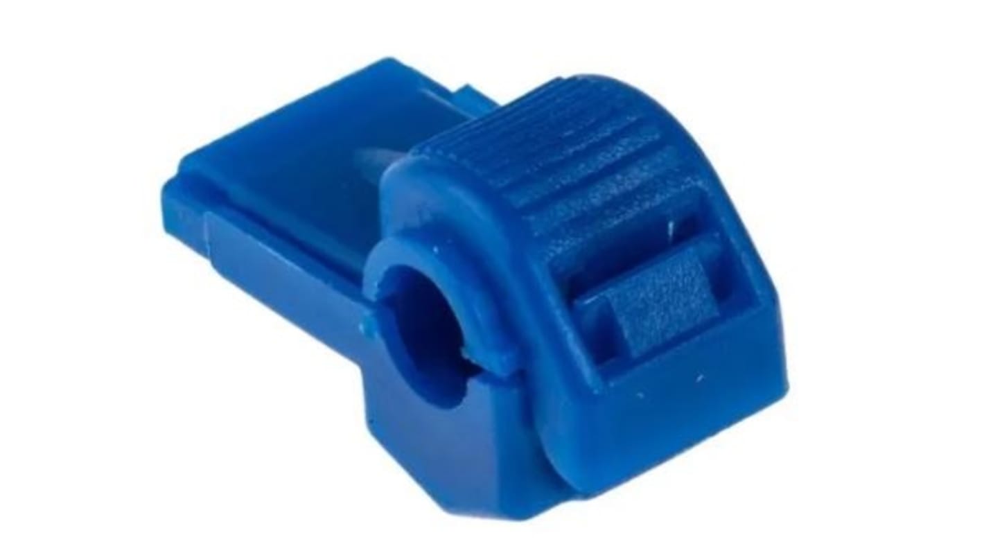 RS PRO Kabelspleißverbinder, Kabelschnellverbinder, Blau, 14 → 18 AWG, Ø 9.8mm, Ges.L 37mm, 0.75mm² - 2.5mm²,