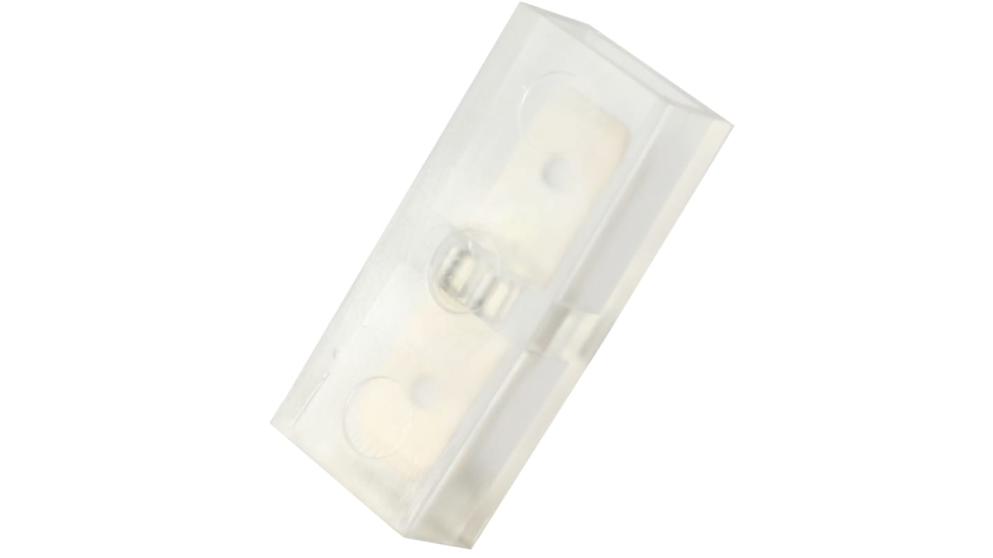 RS PRO Clear Insulated Male to Male Spade Connector, Adapter, 6.35 x 6.35mm Tab Size