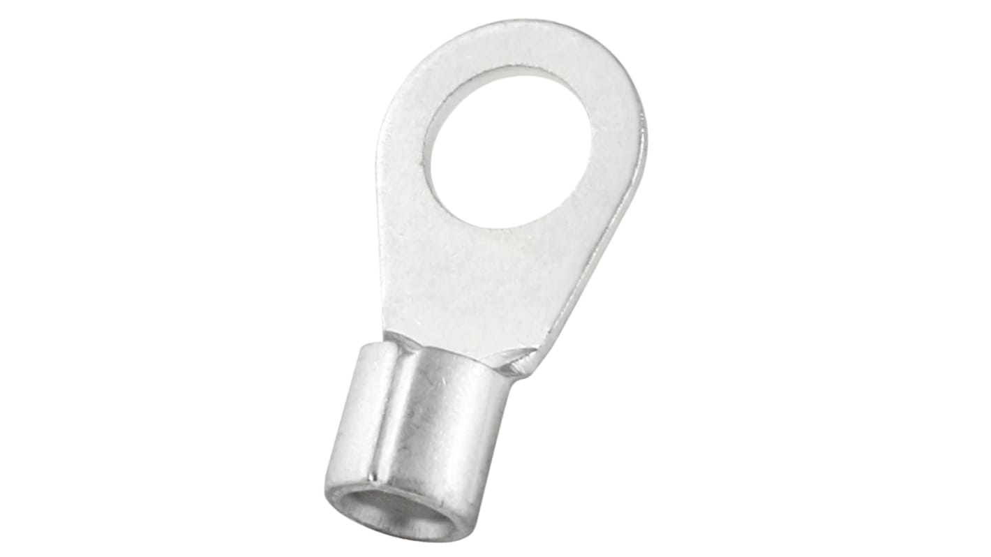 Cosses à œillet RS PRO, Non-isolée, Argent, 6mm², 6.5mm, 11mm