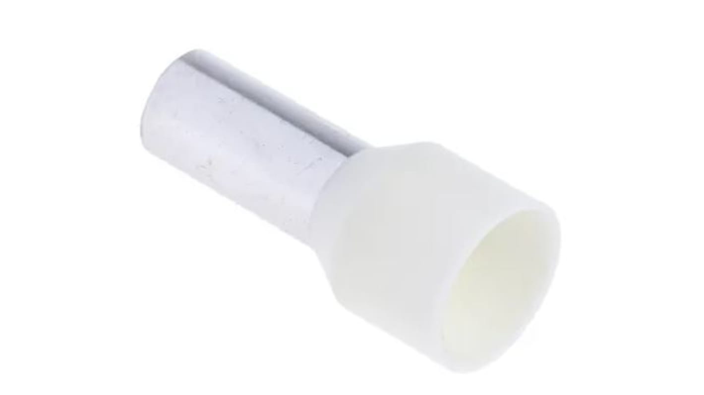 CREAM INSULATED BOOTLACE FERRULE,16MMSQ.