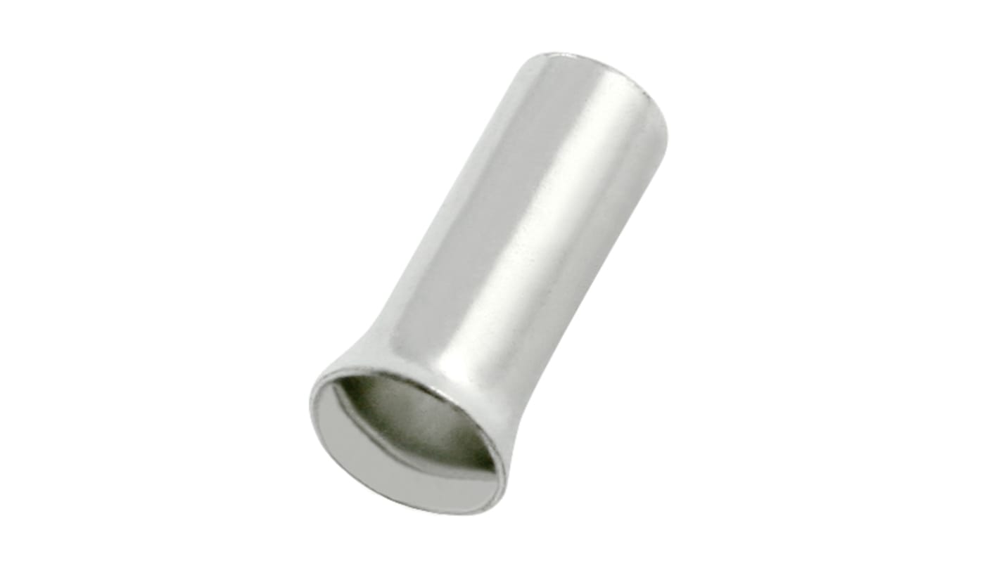 Embout de câblage RS PRO, 4mm², Argent, longueur 10mm