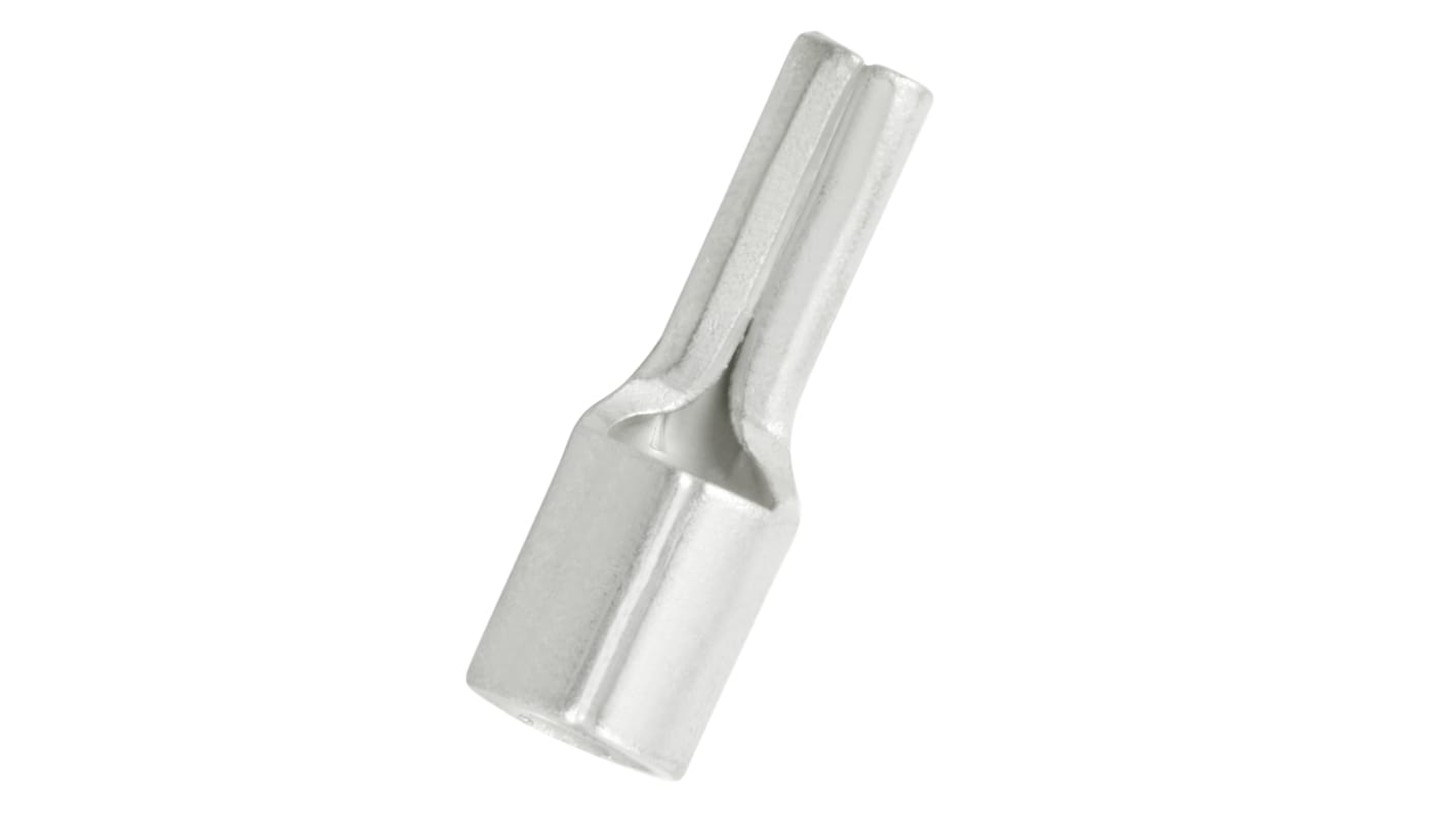 RS PRO Uninsulated, Tin Crimp Pin Connector, 16mm² to 16mm², 6AWG to 6AWG, 5.5mm Pin Diameter, 16mm Pin Length, Silver