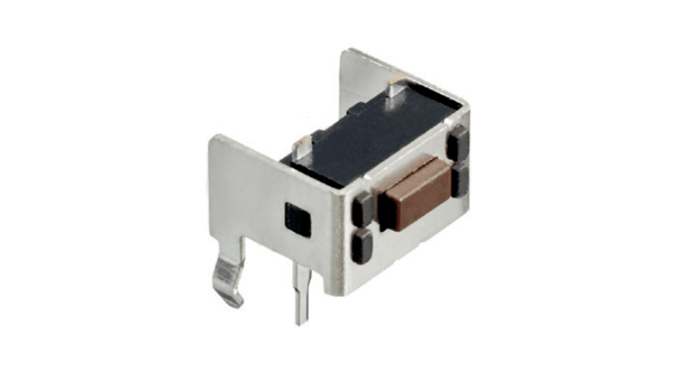 APEM Brown Tact Switch, SPST 50mA 5mm Through Hole