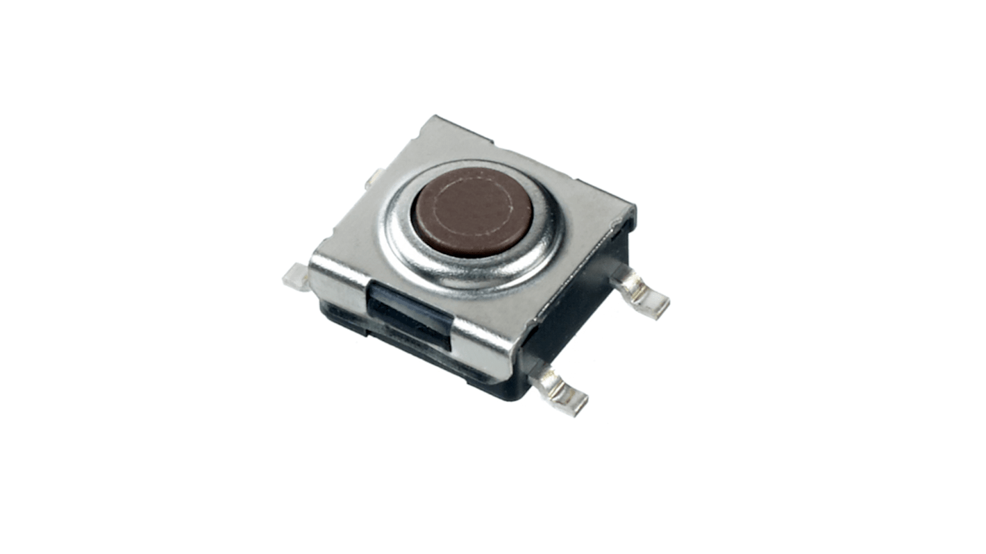 Brown Tact Switch, SPST 50mA 3.1mm Surface Mount