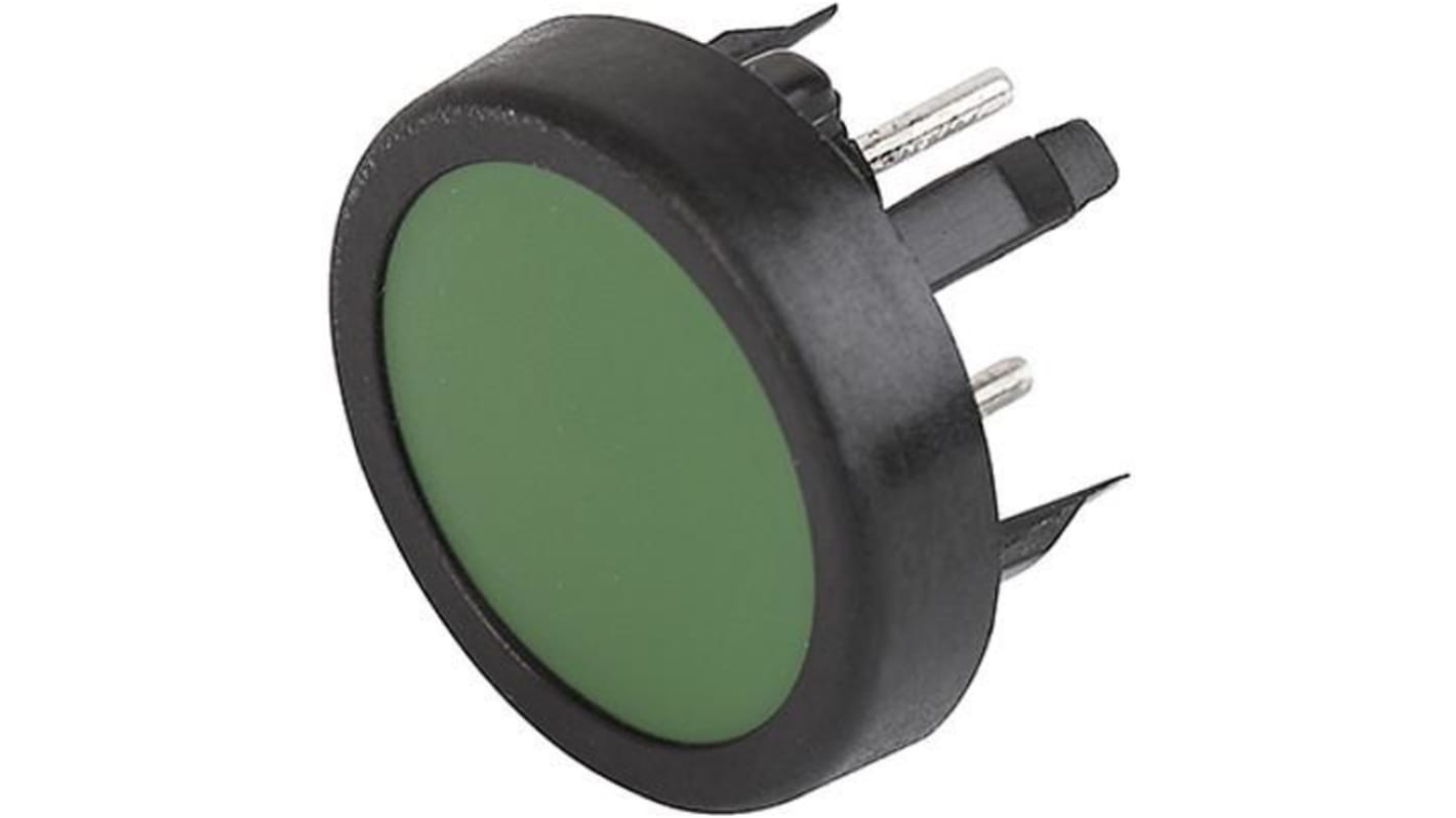 Interruptor de Teclado de Membrana, SPST, 125mA, No, IP65, Verde, -25 → 60°C