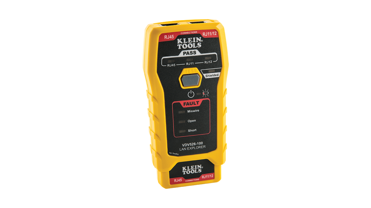 Klein Tools VDV526-100 Netzwerktester mit Tonsignal, Kabelprüfgerät, Cat3, Cat5e, Cat6, Cat6a, RJ11, RJ12, RJ45